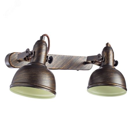 Спот MARTIN E14 2х40Вт Металл Коричневый - A5213AP-2BR Arte Lamp