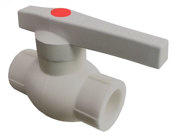 Кран шаровой 63 мм полипропиленовый PPR СЕРЫЙ - 10144063Г VALFEX
