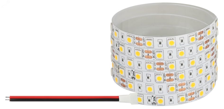 Светодиодная лента LS5050-14,4-60-12-6500K-IP20-1 year-5m холодный белый 5м - Б0059910 ЭРА
