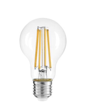 Лампа светодиодная декоративная LED 12w E27 4000K груша прозрачная филамент 230/50 Jazzway - 5021846