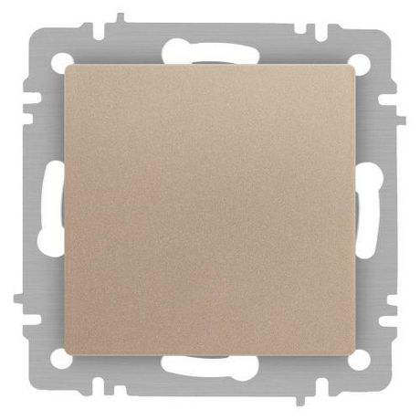 Выключатель одноклавишный, в рамку (скрытого монтажа) шампань 10А 250В винтовые зажимы Intro Accent 6-101-04 - Б0063464 ЭРА