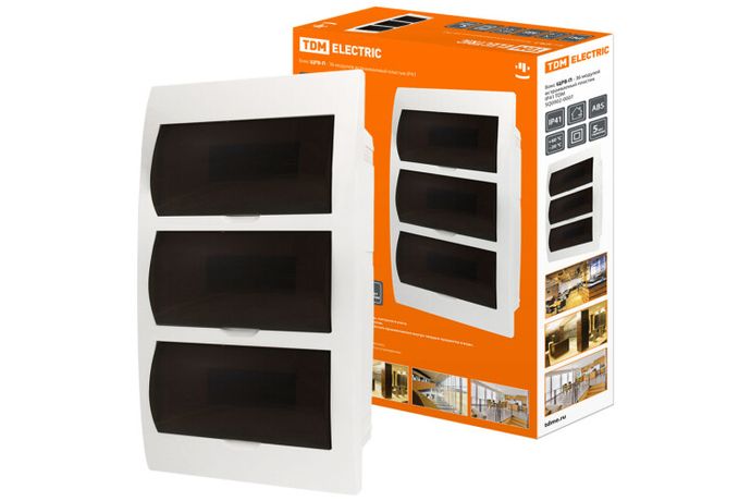 Бокс пластиковый встраиваемый ЩРВ-П-36 модулей IP40 | SQ0902-0007 TDM