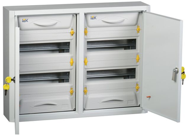 Корпус металлический ЩРн-2х24з-0 36 (ВхШхГ) 460х600х130мм IP31 УХЛ3 PRO | MKM15-N-2X24-31-ZU IEK