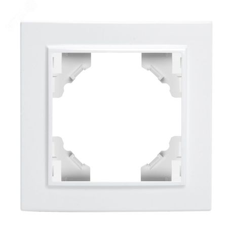 Рамка одноместная, серия Эрна, PFR00-9001-01, белый | 39623 STEKKER FERON PFR00-9001-01