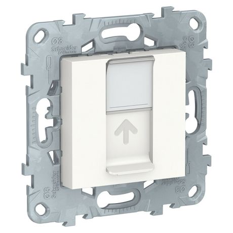 Розетка компьютерная 1-м Unica New RJ45 кат.5E UTP механизм бел. SchE NU541118 Schneider Electric