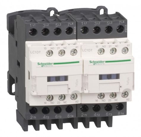 Контактор реверсивный 4п/20А (4НО) AC1 НО+НЗ 230В 50/60Гц механич. блокировка SchE LC2DT20P7 APC