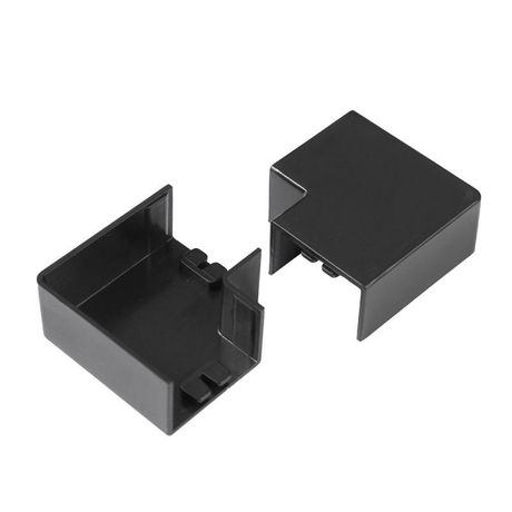 Поворот на 90 градусов 25х16 черный (4 шт/комп) для кабельного канала | PR08.12908 Промрукав Строитель