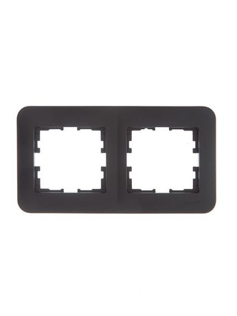 Рамка 2-м ASTI горизонт. черн. бархат LEZARD 7081-4200-147