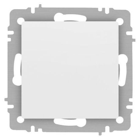 Переключатель Intro Accent 6-103-01М , 10А-250В, IP20, СУ, Accent, AL/CU, белый матовый | Б0063476 ЭРА