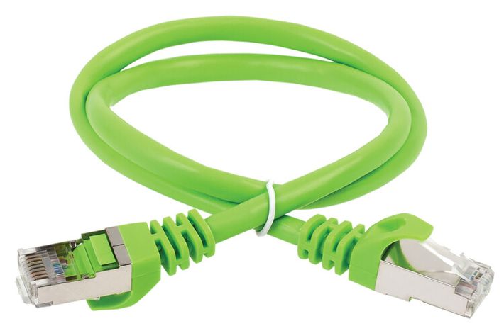 Коммутационный шнур кат. 6А S/FTP LSZH 3м зеленый | PC02-C6ASL-3M ITK IEK