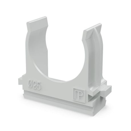 Полистирол д25 (10шт/500шт уп/кор) | PR.02725м Промрукав Крепеж-клипса для труб Строитель