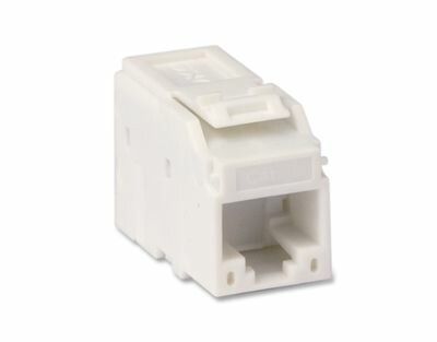 Модуль Keystone RJ45 CAT5E не экранированный белый (12шт в упаковке) - RNK5EUWH ДКС