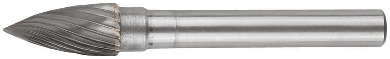 Шарошка карбидная Профи, штифт 6 мм, цилиндрическая с острым наконечником - 36594 РОС