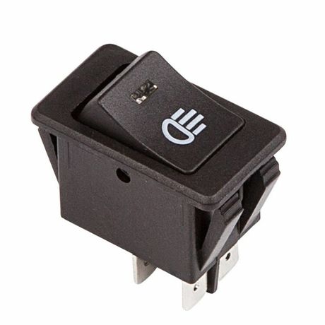 Выключатель клавишный 12В 35А (4с) ON-OFF с син. LED подсветкой (ASW-17D) Rexant 36-4443 MEET