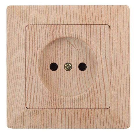 Розетка СП Solo 4-201-11 16А 250В 2P сосна Intro Б0043311 ЭРА