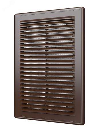 Решетка вентиляционная вытяжная, из ABS пластика 183х253, цвет Коричневый - 1825Р кор ЭРА 10640