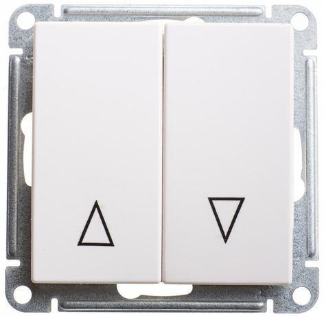 Выключатель для жалюзи 2-кл. СП W59 10А IP20 10AX с механич. блокировкой механизм бел. SE VS410-253-1-86 APC