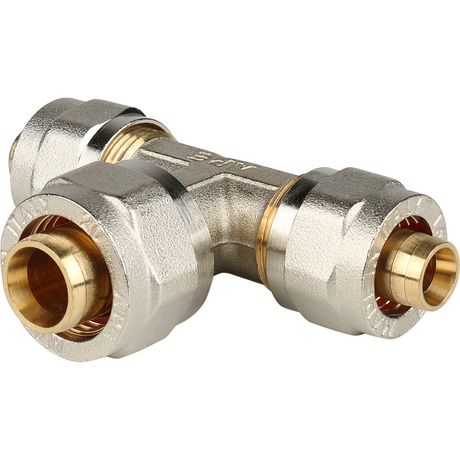 Тройник переходной 16x20x16 для металлопластиковых труб винтовой - SFS-0010-162016 STOUT RG008S9DJBGL0D