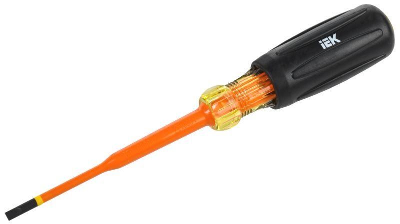 Отвертка диэлектрическая SLIM SL4,0х100 Т3 ARMA2L 5 | A2L5-SC31-T3-SL-40-100 IEK