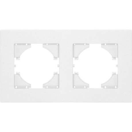 Рамка 2-местн. City бел. матов. GUSI С1112-041