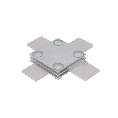 Соединитель крестообразный для полосы до 50мм с 3 пластинами TD КМ MA0833 КМ-Профиль