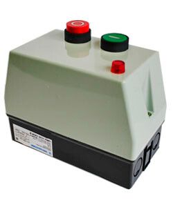 Пускатель электромагнитный ПМЛ-1230 УХЛ4 Б, 380В/50Гц, 1з, 10А, нереверсивный, с реле РТЛ-1014-2 7-10А, в корпусе из пластика IP54, кнопками ПУСК + СТОП и сигнальной лампой - ET546256 Электротехник