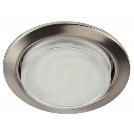 Светильник встраиваемый точечный под лампу GX53 KL35 SN /1 (к) 220V, 13W,сатин никель | Б0048943 ЭРА