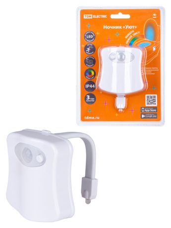 Ночник "Уют" 0,5 Вт, RGB, дат. движ., 3хААА | SQ0357-0124 TDM