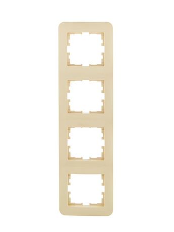 Рамка 4-м ASTI вертикал. крем. LEZARD 7081-0300-154