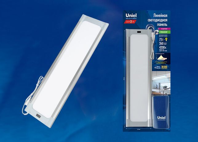 Светильник светодиодный ULI-F42-7.5Вт4200К/DIM SENSOR IP20 SILVER диммер. 460х120х11мм серебр. Uniel UL-00002885