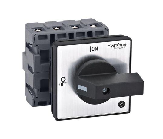 ЧЁРНОЙ РУКОЯТКОЙ НА ДВЕРЦУ 4 ВИНТАМИ - MSD40420B ВЫКЛЮЧАТЕЛЬ-РАЗЪЕДИНИТЕЛЬ 4P 40A IP20 С APC