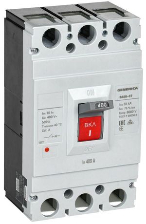 Выключатель автоматический ВА66-37 3Р 400А 35кА | SAV40-3-0400-G GENERICA IEK