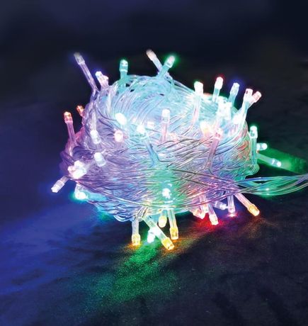 Гирлянда светодиодная "Снегири" 20LED с прозрачным кабелем и диодами синего света Космос KOC_GIRLEDBIRD_B
