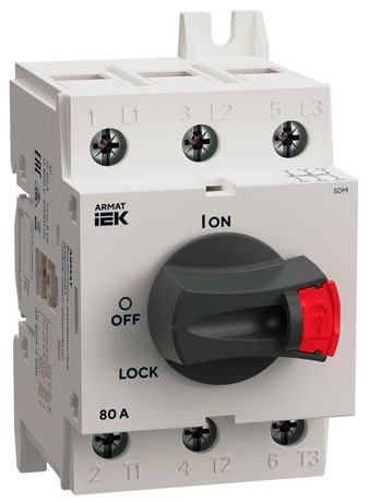 Выключатель-разъединитель 3п 80А SDM ARMAT IEK AR-SDM-11-080 IEK (ИЭК) арт. AR-SDM-11-080