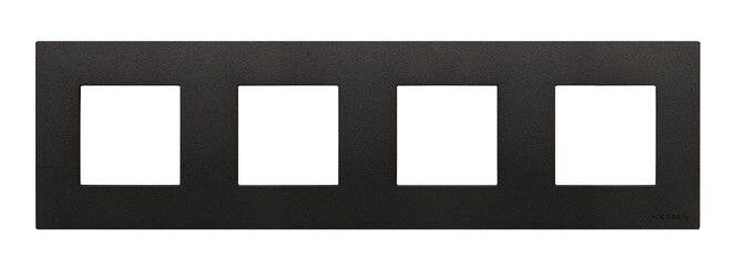 Рамка 4-м 8мод.Zenit антрацит ABB 2CLA227400N1801 N2274 AN