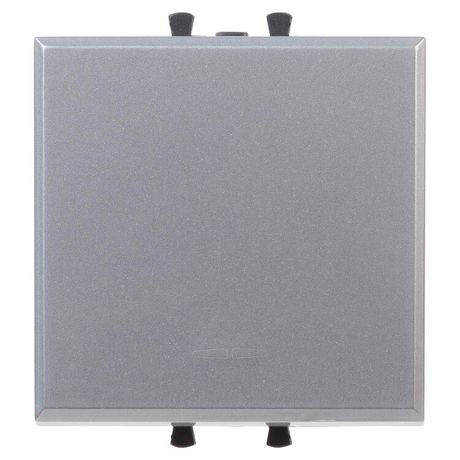 Кнопка одноклавишная модульная, "Avanti", "Закаленная сталь", 2 модуля | 4404152 DKC ДКС