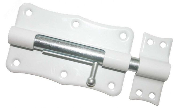 Шпингалет Кунгур ЗТ2-100 белый фигурный - 10420 ПТК