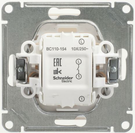 Выключатель 1-кл. СП W59 10А IP20 10AX механизм сл. кость SE VS110-154-2-86 APC