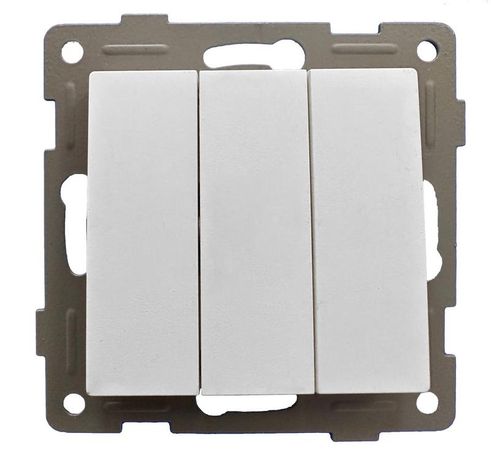 Выключатель 3-кл. СП Ugra 10А 250В механизм матов. бел. GUSI С11В3-041