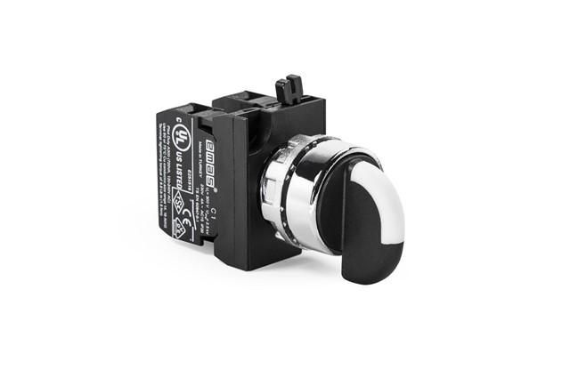 Переключатель 2-0-1 (1НО+1НО) с фиксацией серия CM (250В AC 4А) IP65 - CM101S30 EMAS