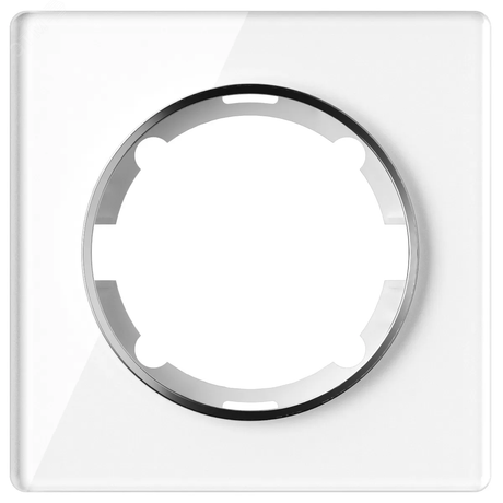 Рамка стеклянная одинарная, цвет белый | 2234924 ССТ