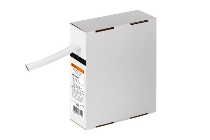 Термоусаживаемая трубка ТУТнг 12/6 белая в коробке (10 м/упак) | SQ0518-0429 TDM