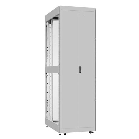 Шкаф серверный 42U 800х1200 передняя дверь: двустворчатая глухой металл IP51. задняя одностворчатая перфорированная IP20. боковые панели: без. цвет: серый RAL7035 - EX 8242.7530 SYSMATRIX