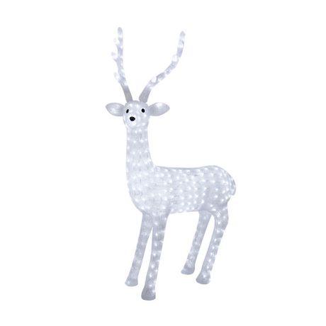 Акриловая светодиодная фигура "Северный олень" 130 см, 380 светодиодов, IP44 понижающий трансформатор в комплекте, | 513-271 NEON-NIGHT