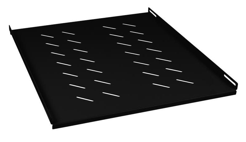 Полка перфорированная SH-J018-FC-800m-100KG-BK 19дюйм Г=600мм для напольн. шкафов с Г=800мм усил. до 100кг черн. RAL 9004 Cabeus 8623c
