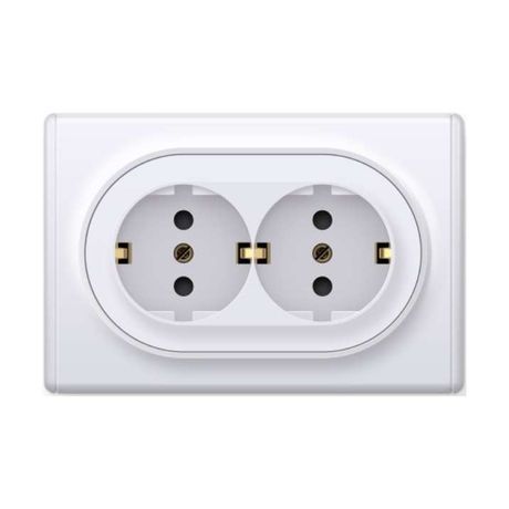 Розетка 2-м СП Florence 16А IP20 с заземл. винт. контакты бел. 1E10401300 OneKeyElectro 2172767 ССТ