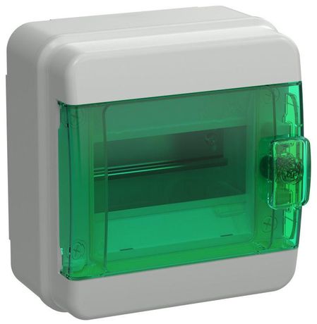 Корпус пластиковый навесной на 6 модулей КМПн-6 IP65 зеленый прозрачная дверь TEKFOR | TF5-KP72-N-06-65-K03-K06 IEK