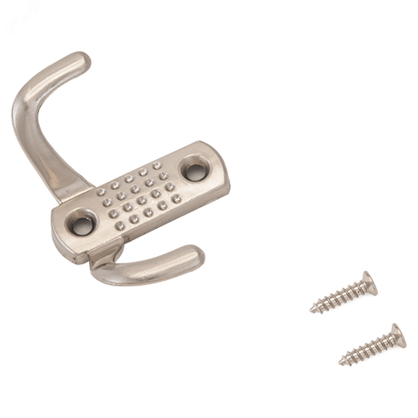 СТАНДАРТ 212 B SN никель матовый - 10196 Крючок-вешалка двухрожковый ПТК