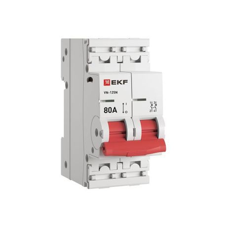 Выключатель нагрузки ВН-125N 2Р 80А PROXIMA EKF | S1252080
