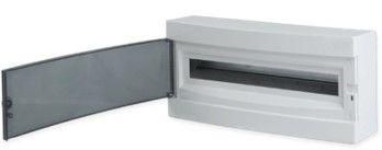 Щит распределительный навесной ''''Unix'''' белая дверь 1х24 модулей IP40 PROxima'''' - ux-1x24-nw EKF